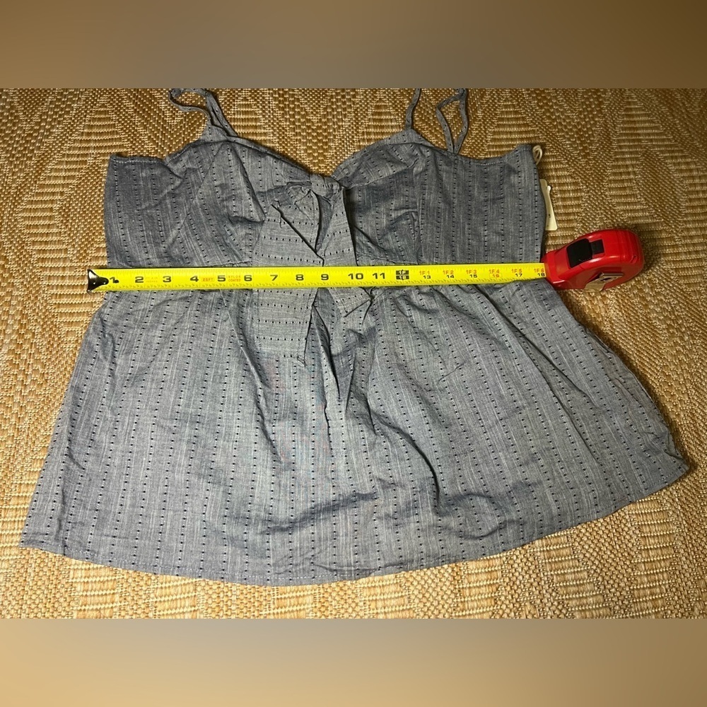 A.N.A Women's Faux Denim Tank Top with Front Bow,Size XL,NWT - Picture 7 of 9